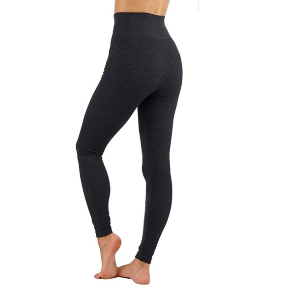 Cotton Blend leggings with elastic waistband Charc - Picture 2 of 2